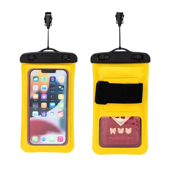 IPX8 Waterproof Mobile Phone Pouch Case with Armband - IPX8 Waterproof Mobile Phone Pouch Case with Armband - Image 0 of 6