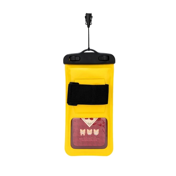 IPX8 Waterproof Mobile Phone Pouch Case with Armband - IPX8 Waterproof Mobile Phone Pouch Case with Armband - Image 3 of 6