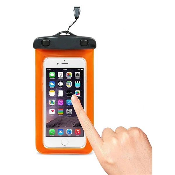IPX8 Waterproof Mobile Phone Pouch Case with Armband - IPX8 Waterproof Mobile Phone Pouch Case with Armband - Image 5 of 6