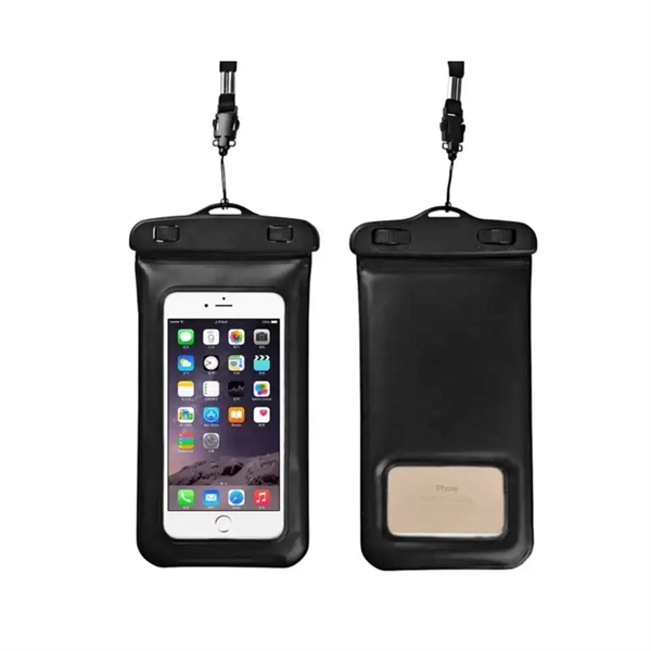Built-in Sponge Waterproof Mobile Phone Pouch with Lanyard - Built-in Sponge Waterproof Mobile Phone Pouch with Lanyard - Image 0 of 5