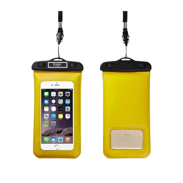 Built-in Sponge Waterproof Mobile Phone Pouch with Lanyard - Built-in Sponge Waterproof Mobile Phone Pouch with Lanyard - Image 1 of 5