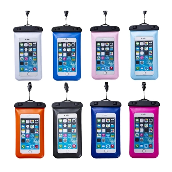 Built-in Sponge Waterproof Mobile Phone Pouch with Lanyard - Built-in Sponge Waterproof Mobile Phone Pouch with Lanyard - Image 2 of 5