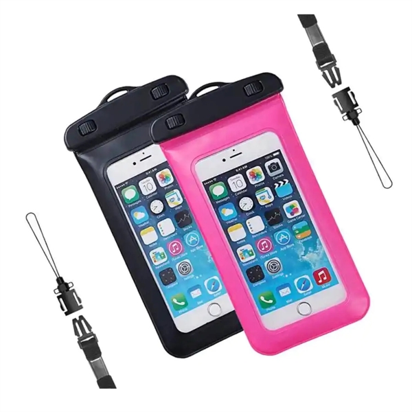 Built-in Sponge Waterproof Mobile Phone Pouch with Lanyard - Built-in Sponge Waterproof Mobile Phone Pouch with Lanyard - Image 3 of 5