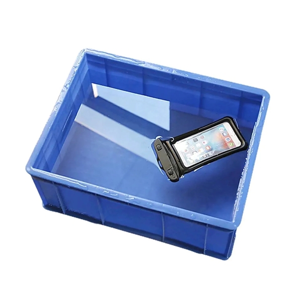 Built-in Sponge Waterproof Mobile Phone Pouch with Lanyard - Built-in Sponge Waterproof Mobile Phone Pouch with Lanyard - Image 4 of 5