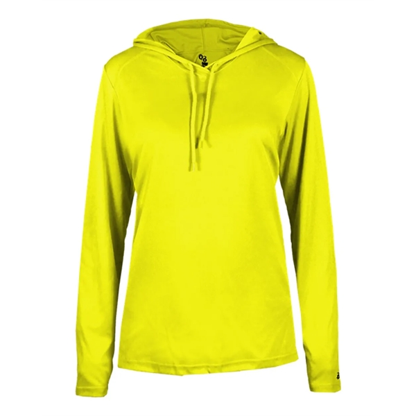 Badger Women's B-Core Long Sleeve Hooded T-Shirt - Badger Women's B-Core Long Sleeve Hooded T-Shirt - Image 12 of 21