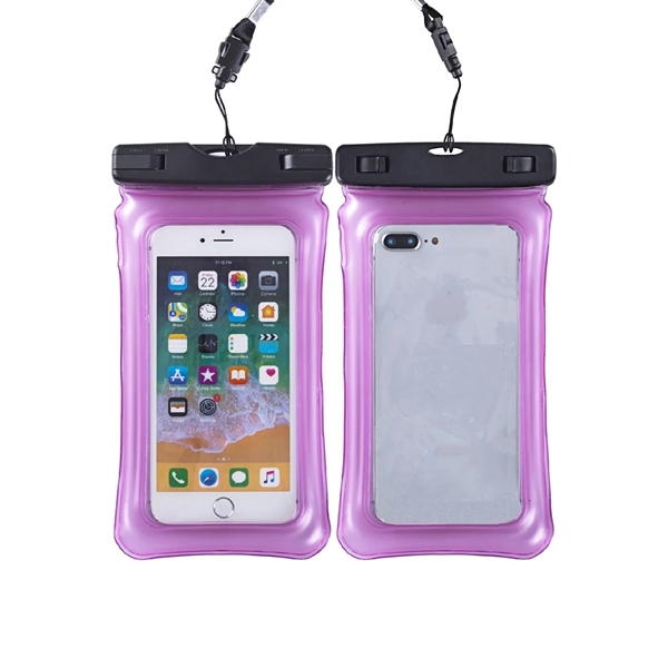 IPX8 Waterproof Floating Phone Pouch with Lanyard - IPX8 Waterproof Floating Phone Pouch with Lanyard - Image 0 of 2