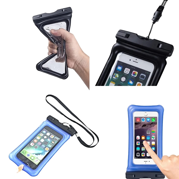 IPX8 Waterproof Floating Phone Pouch with Lanyard - IPX8 Waterproof Floating Phone Pouch with Lanyard - Image 2 of 2