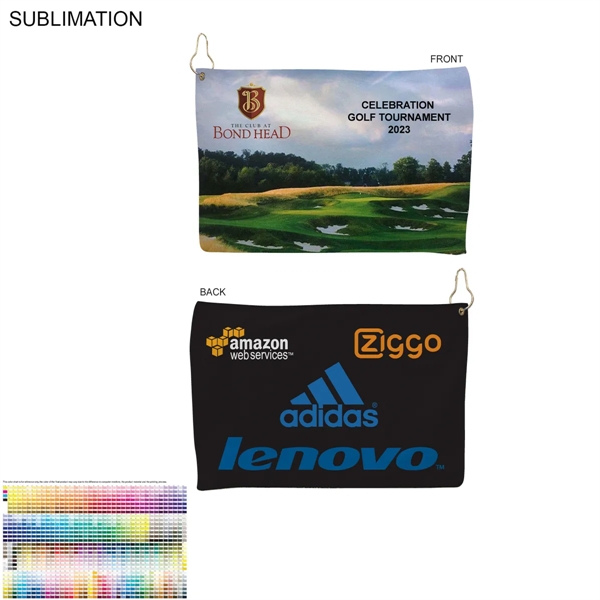 Microfiber Suede Shammy Golf Towel, 12x18 - Microfiber Suede Shammy Golf Towel, 12x18 - Image 0 of 2