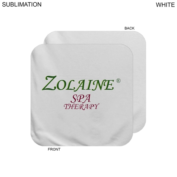 Plush White Velour Terry Cotton Blend Face Cloth, 12x12 - Plush White Velour Terry Cotton Blend Face Cloth, 12x12 - Image 0 of 1