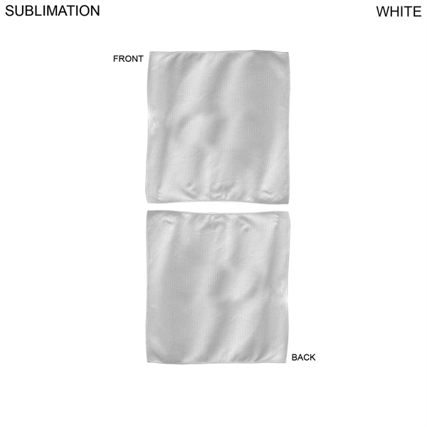 Colored Sublimated Rally Towel with Jersey stripes, 12x12