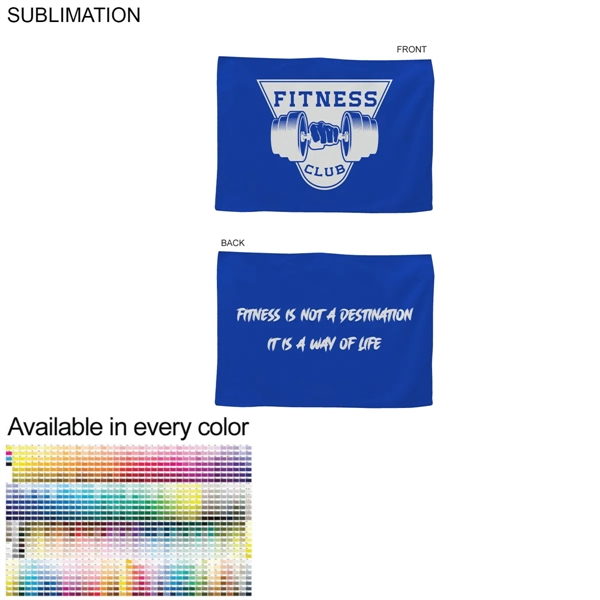 Workout towel in Microfiber Dri-lite Terry, 12x18
