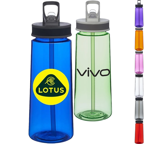 Classic 22 oz Sports Bottles w/ Straw - Classic 22 oz Sports Bottles w/ Straw - Image 0 of 9