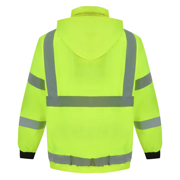 ANSI Class 3 Safety Bomber Jacket w/ Soft Fleece Lining - ANSI Class 3 Safety Bomber Jacket w/ Soft Fleece Lining - Image 1 of 11