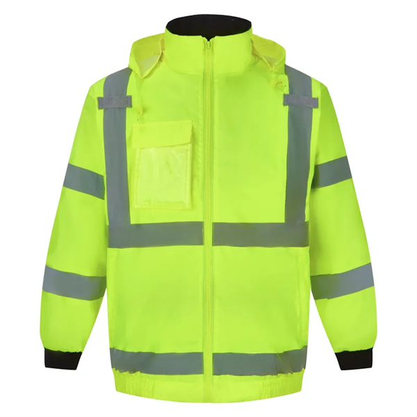 ANSI Class 3 Safety Bomber Jacket w/ Soft Fleece Lining - ANSI Class 3 Safety Bomber Jacket w/ Soft Fleece Lining - Image 0 of 11