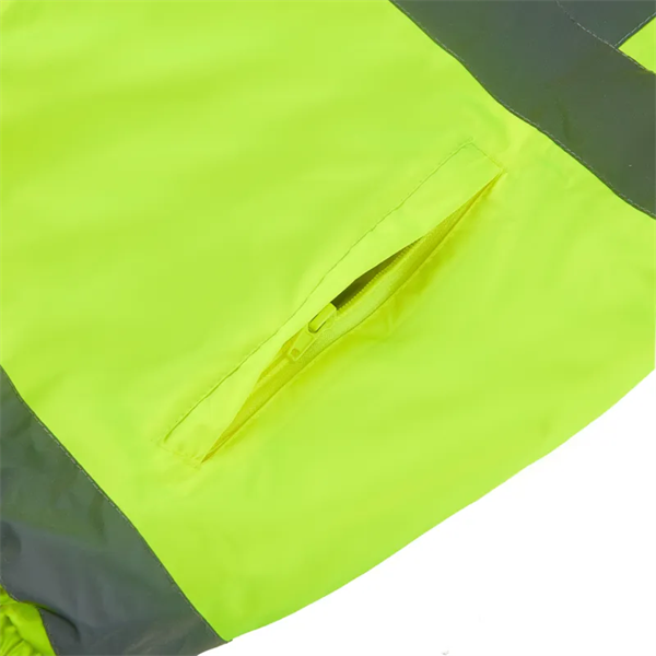 ANSI Class 3 Safety Bomber Jacket w/ Soft Fleece Lining - ANSI Class 3 Safety Bomber Jacket w/ Soft Fleece Lining - Image 7 of 11