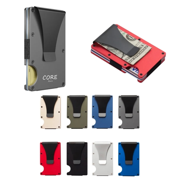 Metal RFID Blocking Wallet With Money Clip - Metal RFID Blocking Wallet With Money Clip - Image 0 of 2
