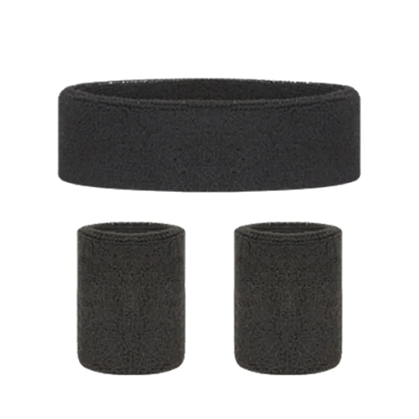 Headband Wristband Set Terry Cloth - Headband Wristband Set Terry Cloth - Image 2 of 4
