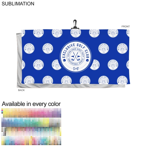 Oversized Golf Towel in Plush, Soft Velour Terry, 30x60