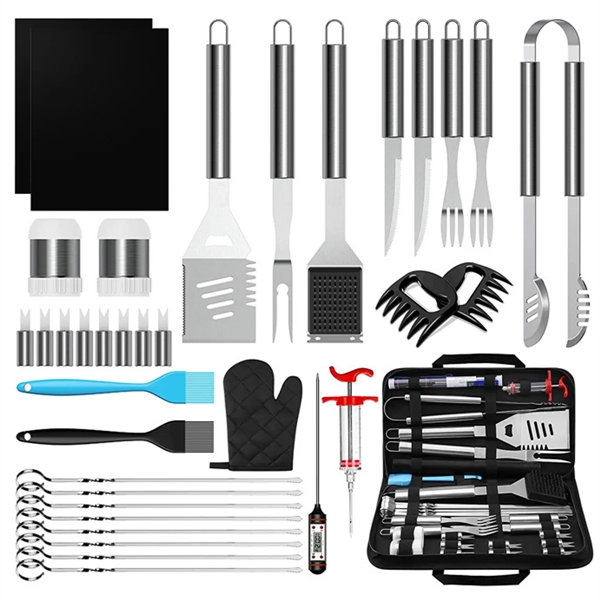 35PCS Grill Accessories BBQ Tools Set Stainless Steel Kit - 35PCS Grill Accessories BBQ Tools Set Stainless Steel Kit - Image 0 of 2