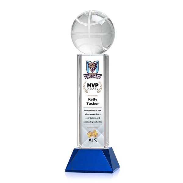 Basketball VividPrint™ Award on Stowe - Blue