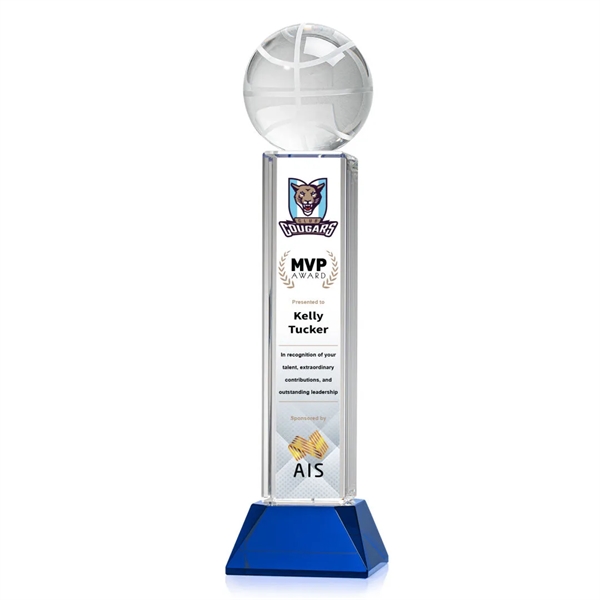 Basketball VividPrint™ Award on Stowe - Blue