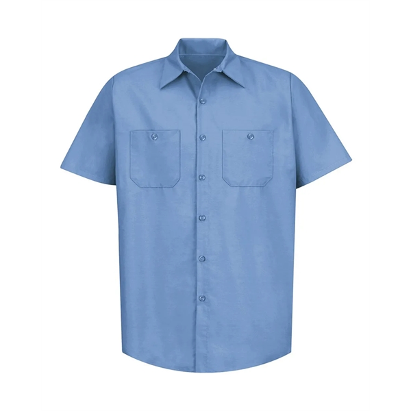 Red Kap Industrial Short Sleeve Work Shirt - Red Kap Industrial Short Sleeve Work Shirt - Image 16 of 76