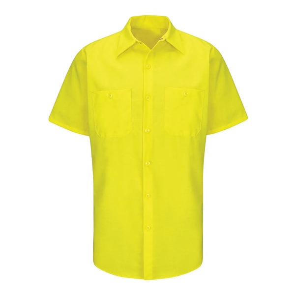 Red Kap Men's Enhanced & Hi-Visibility Work Shirt - Red Kap Men's Enhanced & Hi-Visibility Work Shirt - Image 2 of 10