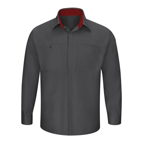 Red Kap Performance Plus Long Sleeve Shirt with OilBlok T... - Red Kap Performance Plus Long Sleeve Shirt with OilBlok T... - Image 9 of 16