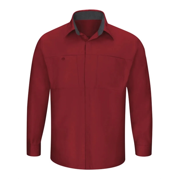 Red Kap Performance Plus Long Sleeve Shirt with OilBlok T... - Red Kap Performance Plus Long Sleeve Shirt with OilBlok T... - Image 11 of 16