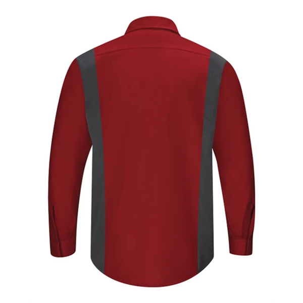 Red Kap Men's Tall Performance Plus Long Sleeve Shirt wit... - Red Kap Men's Tall Performance Plus Long Sleeve Shirt wit... - Image 11 of 16