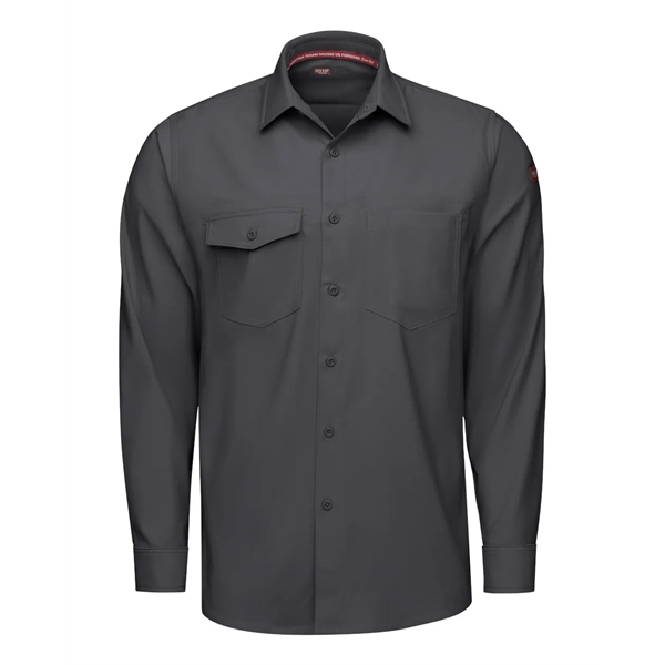 Red Kap Men's Cooling Long Sleeve Work Shirt - Red Kap Men's Cooling Long Sleeve Work Shirt - Image 5 of 10