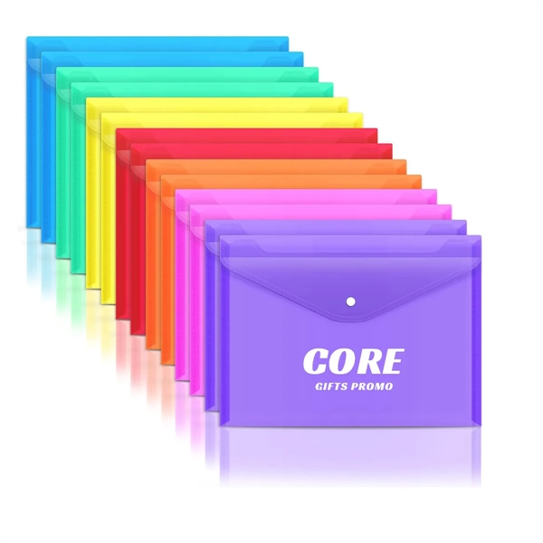 Clear Document Folders with Snap Closure - Clear Document Folders with Snap Closure - Image 0 of 3
