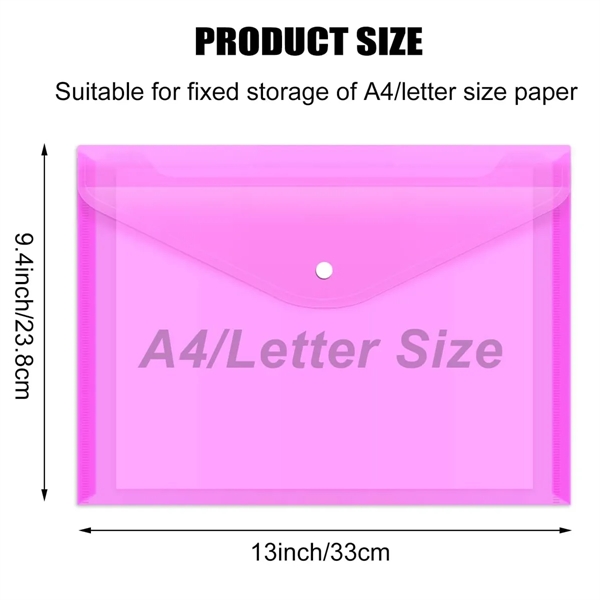 Clear Document Folders with Snap Closure - Clear Document Folders with Snap Closure - Image 1 of 3