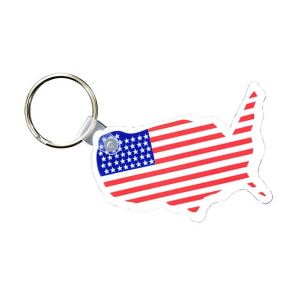 USA Key Fob with Flag - USA Key Fob with Flag - Image 0 of 1