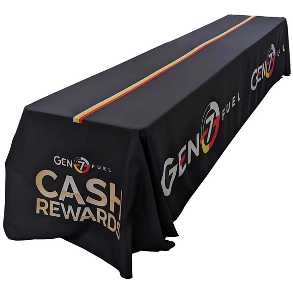 Sublimated Table Cloth for 12' table, Drape Style - Sublimated Table Cloth for 12' table, Drape Style - Image 3 of 6