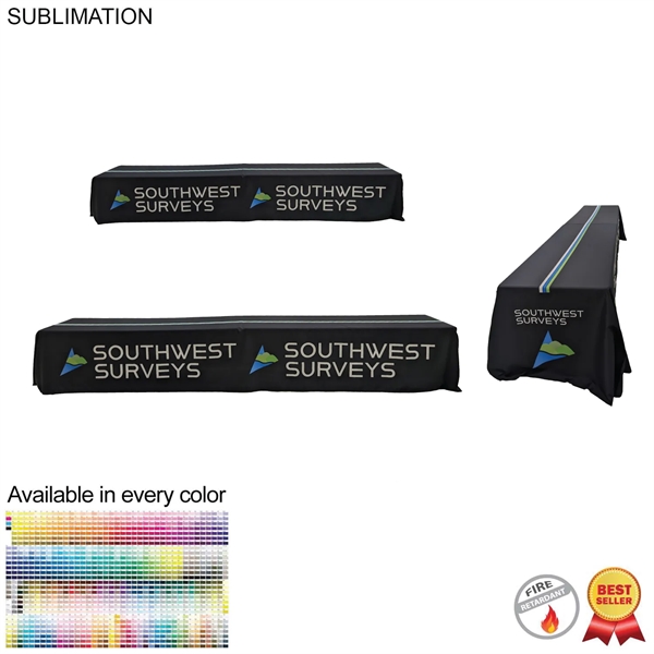 Sublimated Table Cloth for 16' table, Drape Style - Sublimated Table Cloth for 16' table, Drape Style - Image 0 of 8
