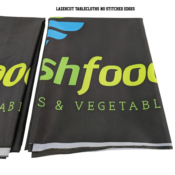 8' LazerCut 3-Sided Premium Sublimated Tablecloth - 8' LazerCut 3-Sided Premium Sublimated Tablecloth - Image 5 of 8