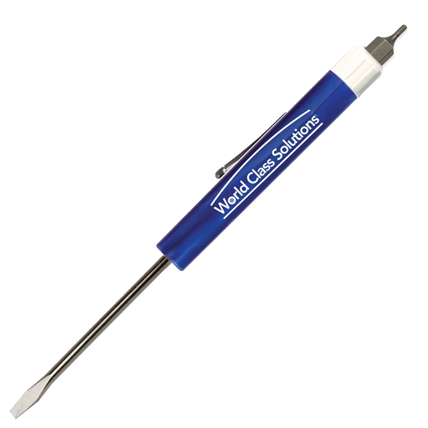 Pocket Screwdriver - Fixed 1/8" Flat Tip Blade w/Hex Bit Top - Pocket Screwdriver - Fixed 1/8" Flat Tip Blade w/Hex Bit Top - Image 1 of 19