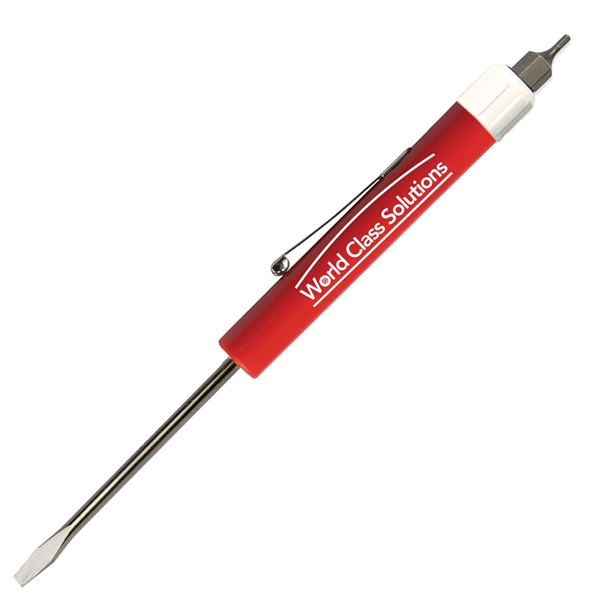 Pocket Screwdriver - Fixed 1/8" Flat Tip Blade w/Hex Bit Top - Pocket Screwdriver - Fixed 1/8" Flat Tip Blade w/Hex Bit Top - Image 2 of 19