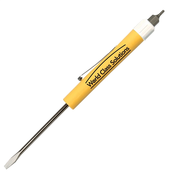 Pocket Screwdriver - Fixed 1/8" Flat Tip Blade w/Hex Bit Top - Pocket Screwdriver - Fixed 1/8" Flat Tip Blade w/Hex Bit Top - Image 4 of 19