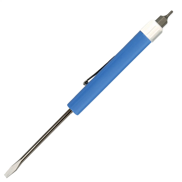 Pocket Screwdriver - Fixed 1/8" Flat Tip Blade w/Hex Bit Top - Pocket Screwdriver - Fixed 1/8" Flat Tip Blade w/Hex Bit Top - Image 6 of 19