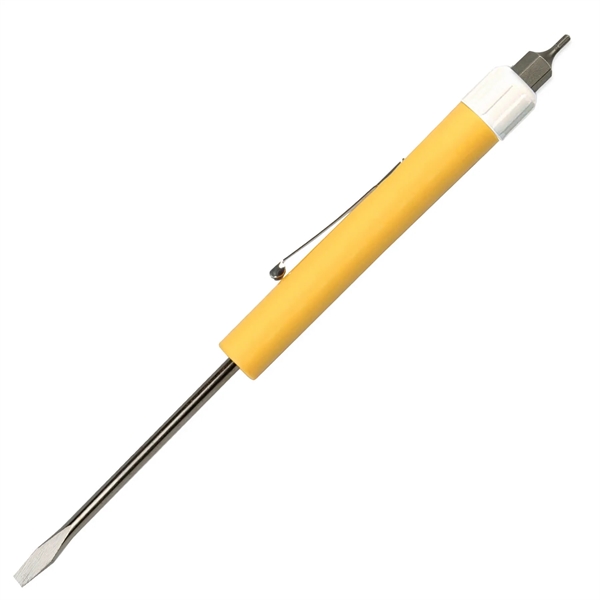 Pocket Screwdriver - Fixed 1/8" Flat Tip Blade w/Hex Bit Top - Pocket Screwdriver - Fixed 1/8" Flat Tip Blade w/Hex Bit Top - Image 9 of 19