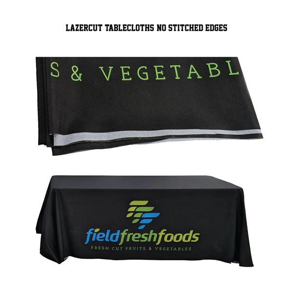 6' LazerCut 3-Sided Premium Sublimated Tablecloth - 6' LazerCut 3-Sided Premium Sublimated Tablecloth - Image 3 of 9