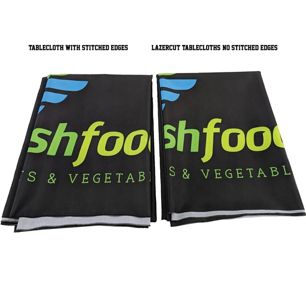 6' LazerCut 3-Sided Premium Sublimated Tablecloth - 6' LazerCut 3-Sided Premium Sublimated Tablecloth - Image 9 of 9