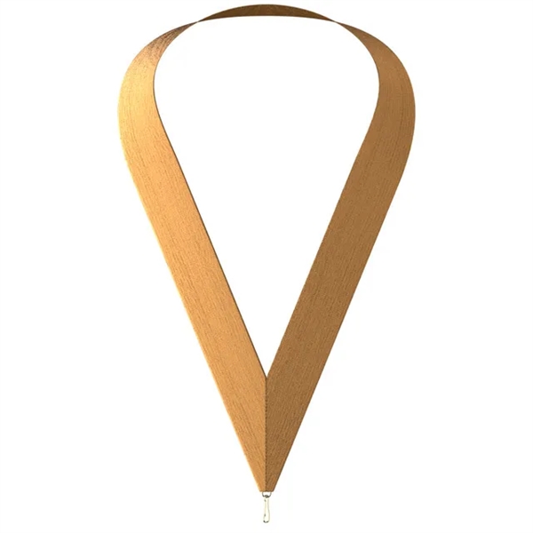 Sewn Through Stock Attached Metallic Neckband - Sewn Through Stock Attached Metallic Neckband - Image 2 of 2