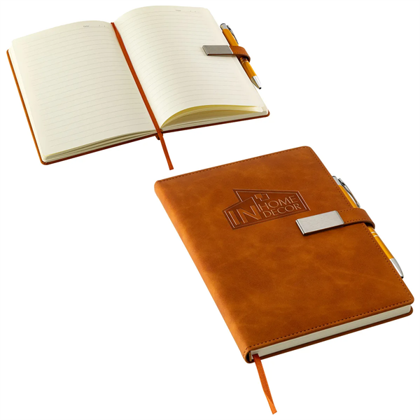 Thesis Hardcover Journal with Magnetic Closure & Pen - Thesis Hardcover Journal with Magnetic Closure & Pen - Image 4 of 5