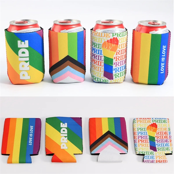 12OZ Neoprene Seltzer Collapsible Can Coolie (Full Imprint) - 12OZ Neoprene Seltzer Collapsible Can Coolie (Full Imprint) - Image 0 of 2