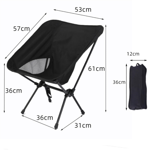 Lightweight Portable Folding Outdoor Camping Chair - Lightweight Portable Folding Outdoor Camping Chair - Image 2 of 2