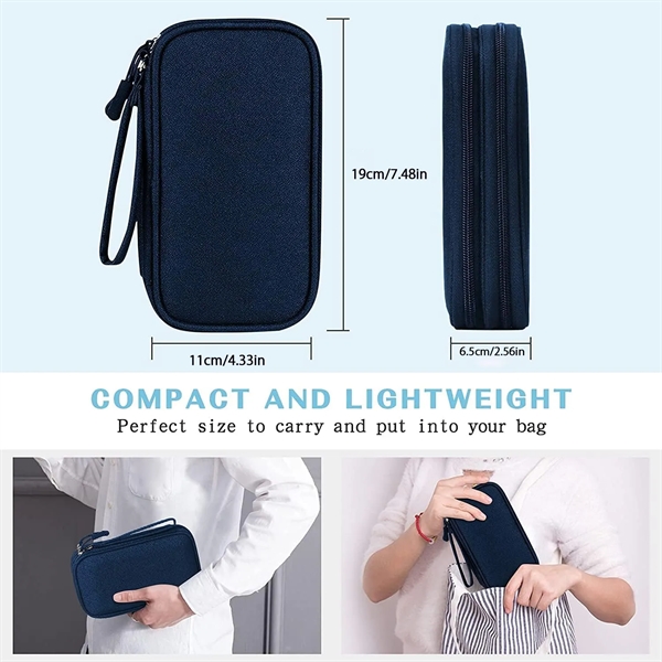 Portable Waterproof Travel Cable Organizer Pouch - Portable Waterproof Travel Cable Organizer Pouch - Image 1 of 5