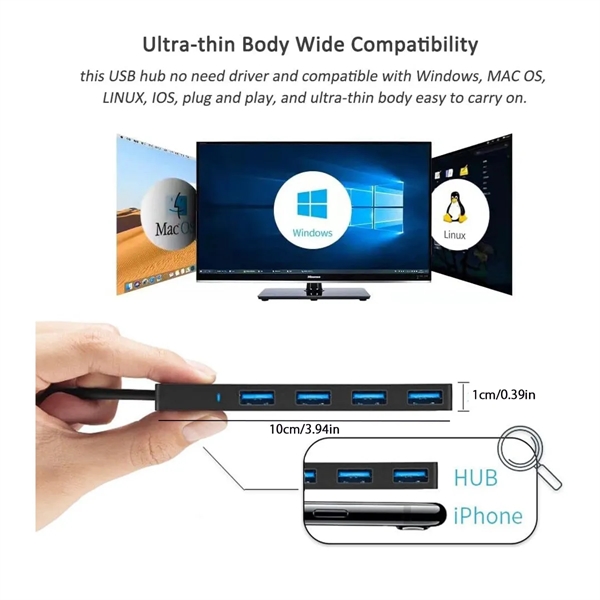 4 Ports USB 3.0 Hub - 4 Ports USB 3.0 Hub - Image 1 of 4